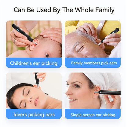 WIFI Visual Ear Wax Cleaner Otoscope Camera with LED Lights 3.5Mm Mini Ear Wax Removal Tool with Camera Take Video HD Earpick